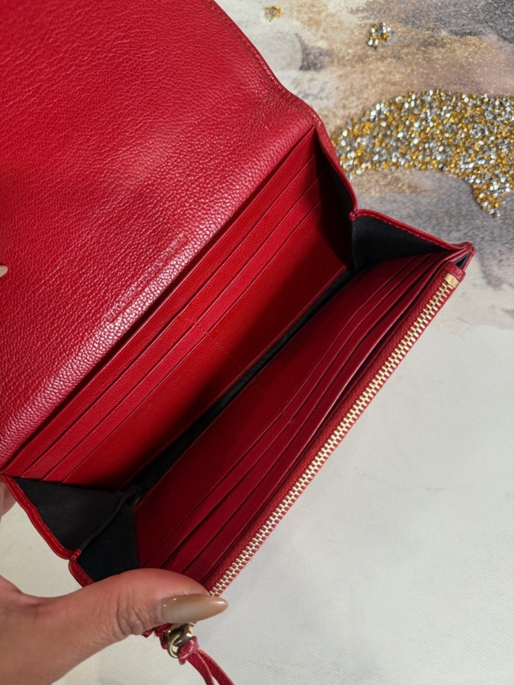 BALENCIAGA Purse Red Women Authentic secondhand - Picture 7 of 16